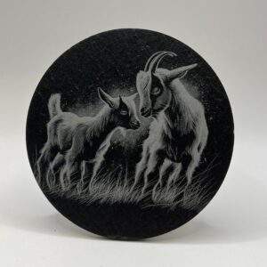 Geiter - Skifer Glassbrikker 4pk.