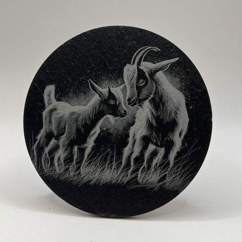 Geiter - Skifer Glassbrikker 4pk.