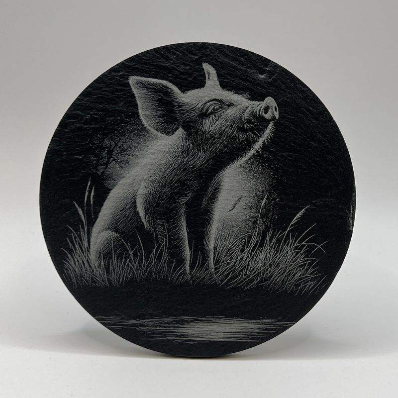 Grisunge - Skifer Glassbrikker 4pk.