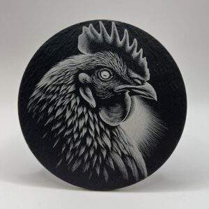 Hane - Skifer Glassbrikker 4pk.