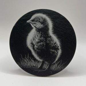 Kylling - Skifer Glassbrikker 4pk.