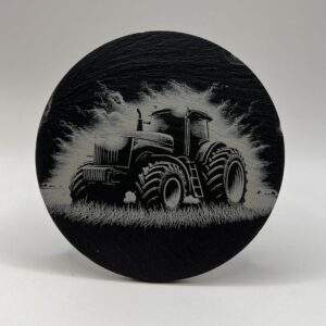 Traktor - Skifer Glassbrikker 4pk.